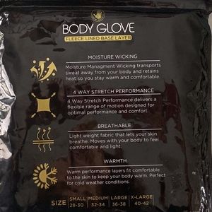 body glove fleece lined base layer